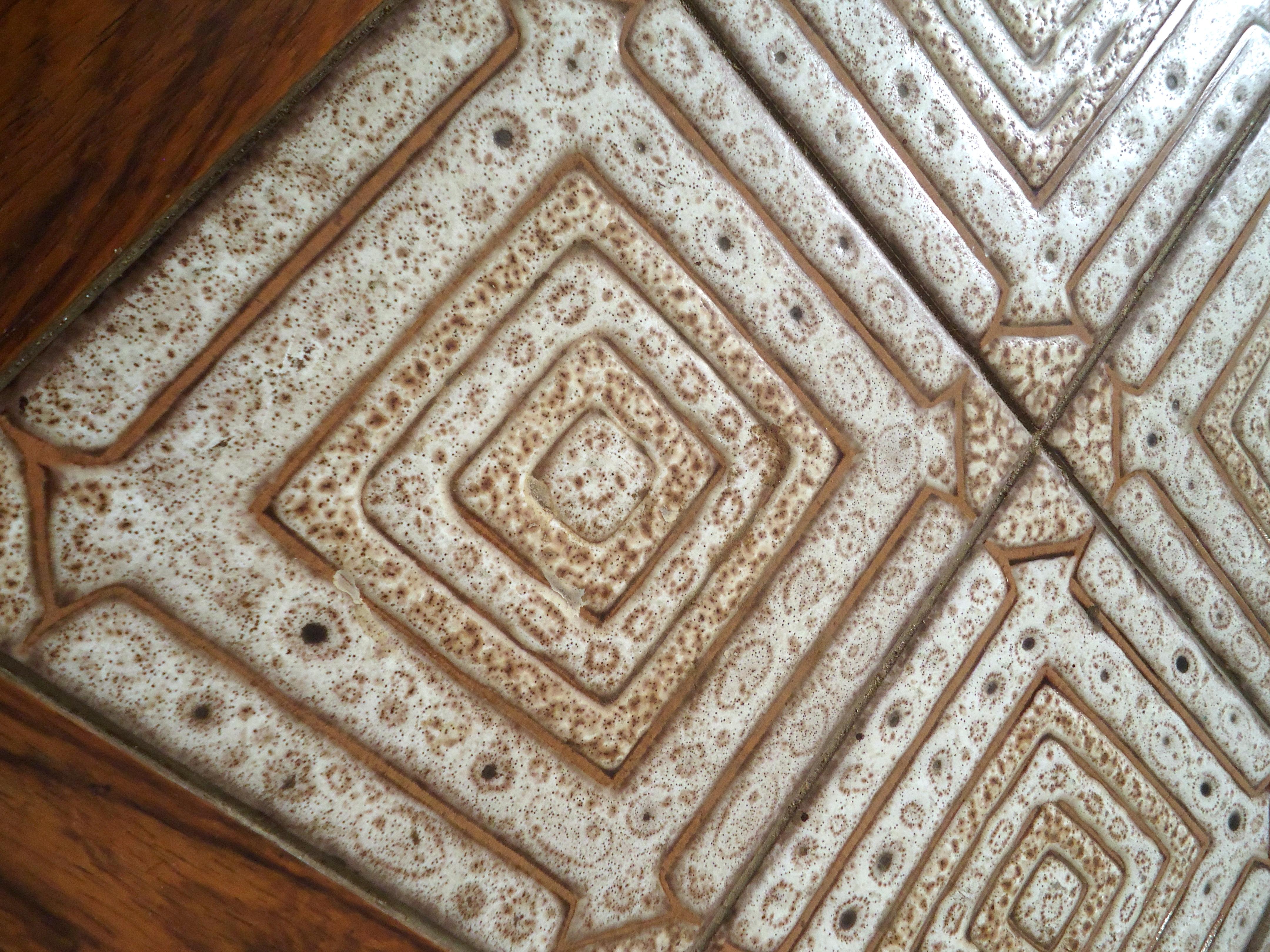 Mid-Century Modern Tile Top Coffee Table 1