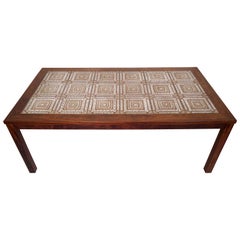 Mid-Century Modern Tile Top Coffee Table