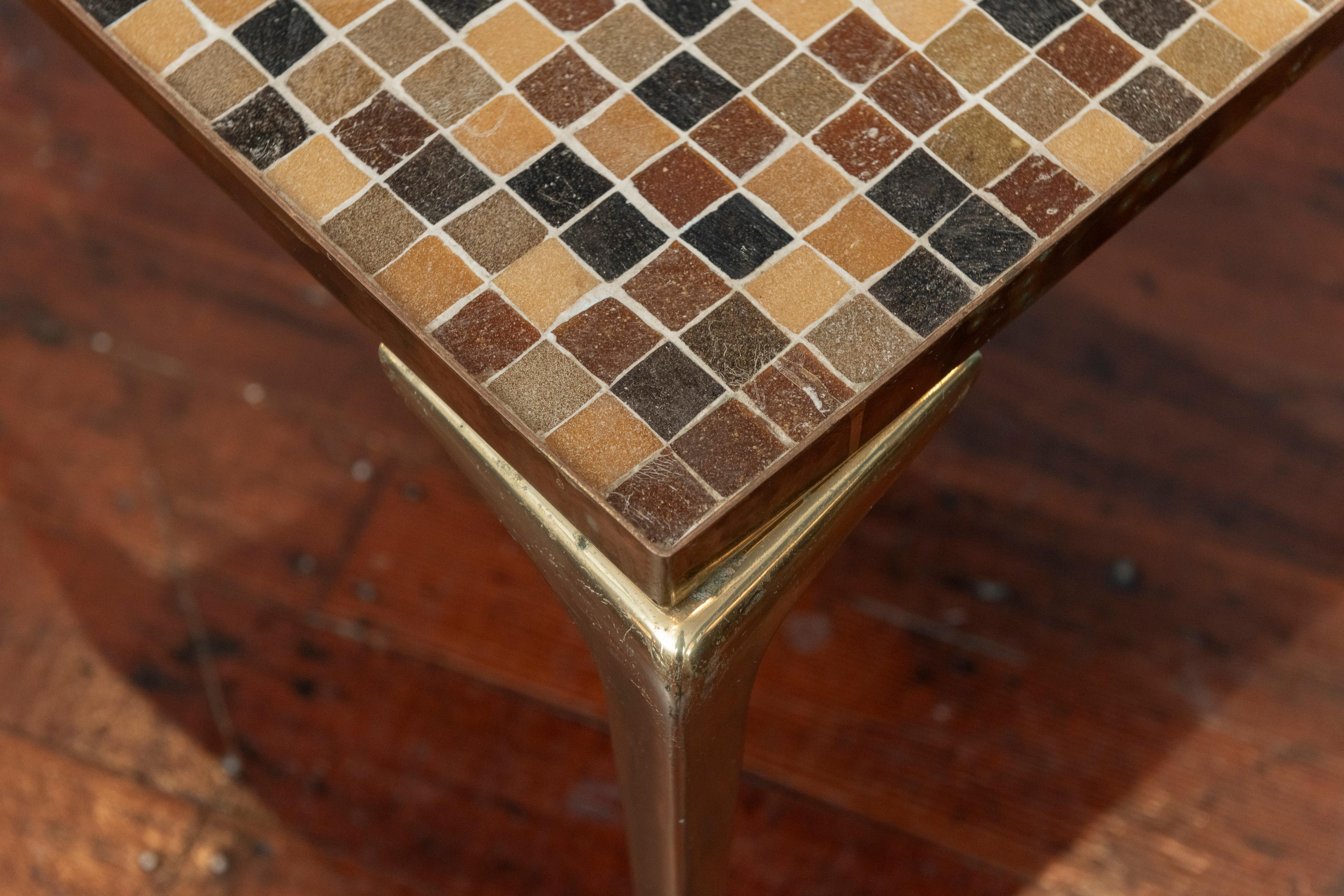 Mid-Century Modern Tile Top Tables In Fair Condition For Sale In San Francisco, CA