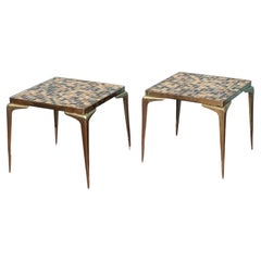 Mid-Century Modern Tile Top Tables