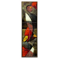 Mid Century Modern Tile Wall Art