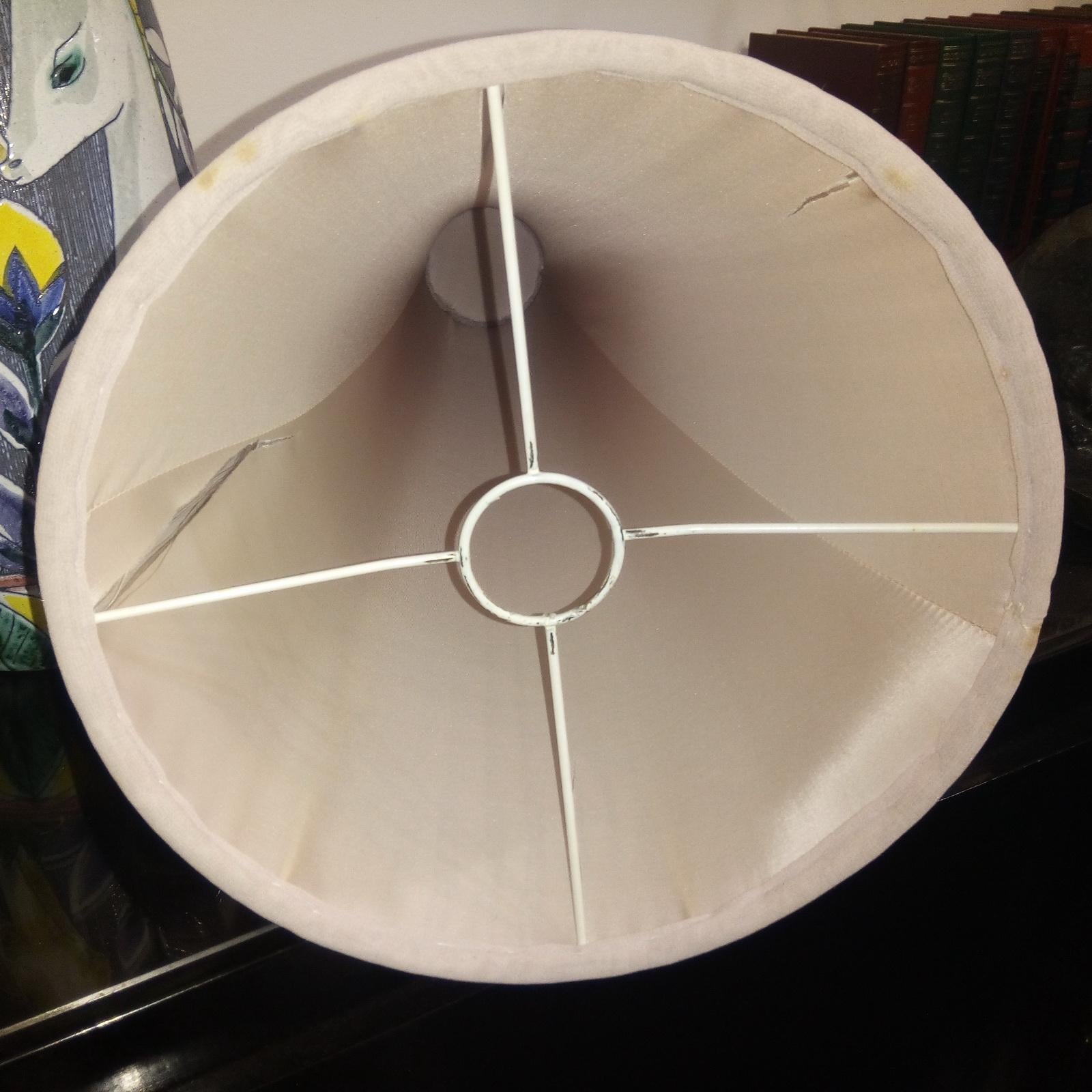 Huge Mid-Century Modern Tilgmans Keramik Floor Lamp Original Shade Sweden, 1950s en vente 4