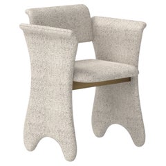 Mid-Century Modern Timeless Dining Chair, DEDAR Chenille, Handmade Greenapple