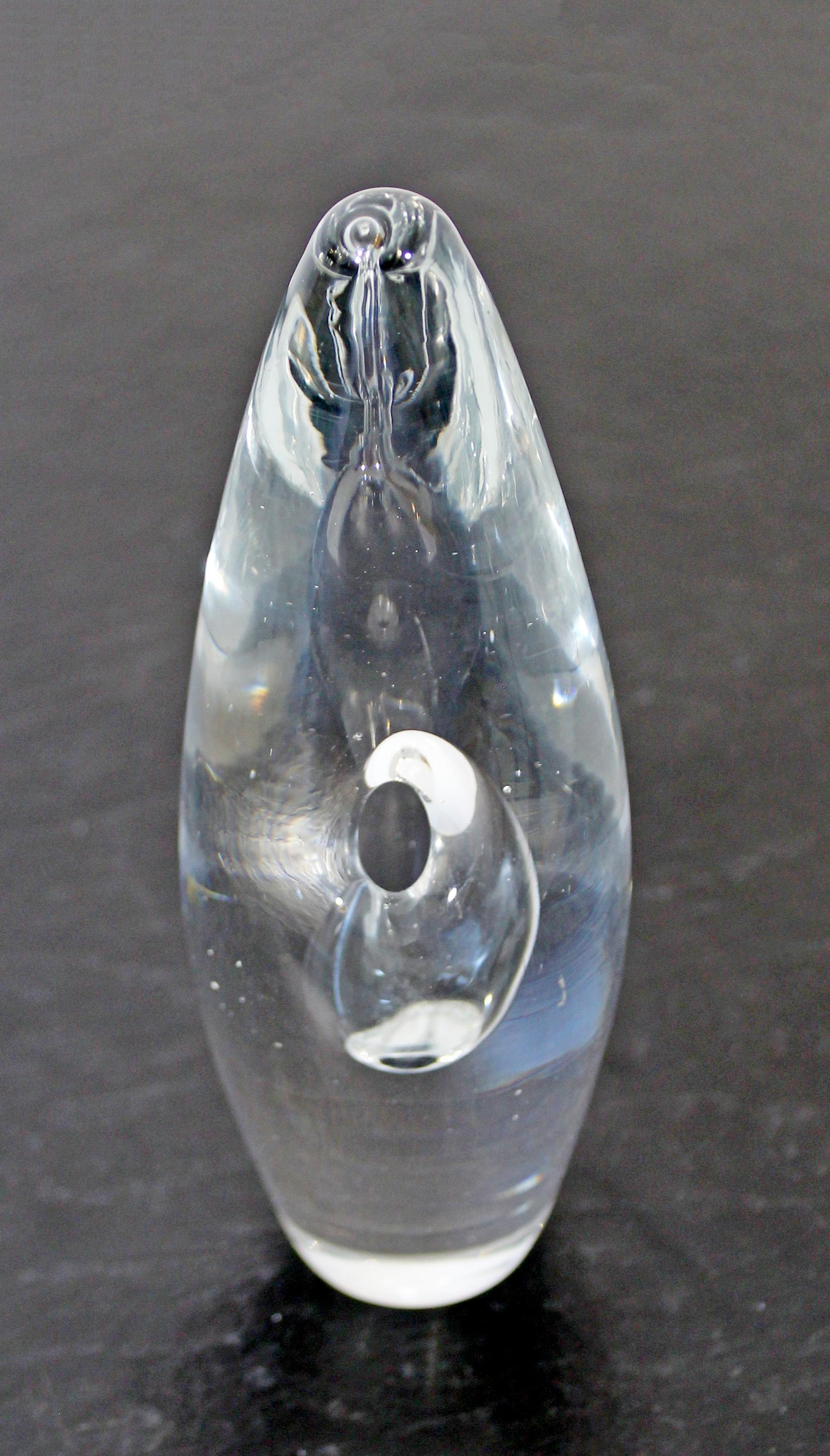 For your consideration is a small and sweet, mould blown, glass Orkidea or orchid vase, signed by Timo Sarpaneva for Iitala, made in Finland, dated 1958. In excellent condition. The dimensions are 2.25