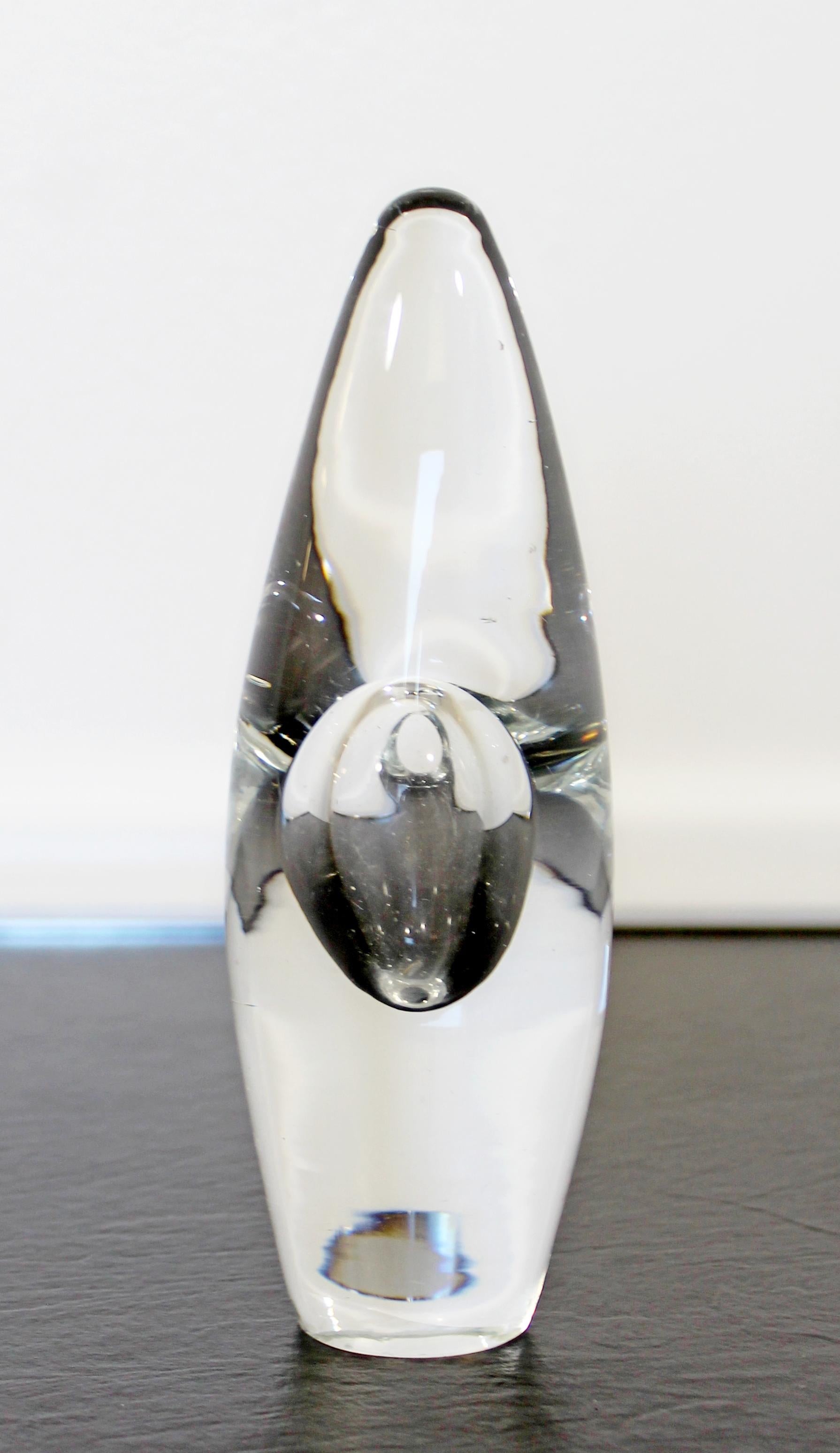 Finnish Mid-Century Modern Timo Sarpaneva Glass Orkidea Orchid Vase Iittala 1958 Finland
