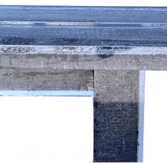 Mid-Century Modern Timothy Oulton Glacier Console Burnt Wood and Acrylic Lucite