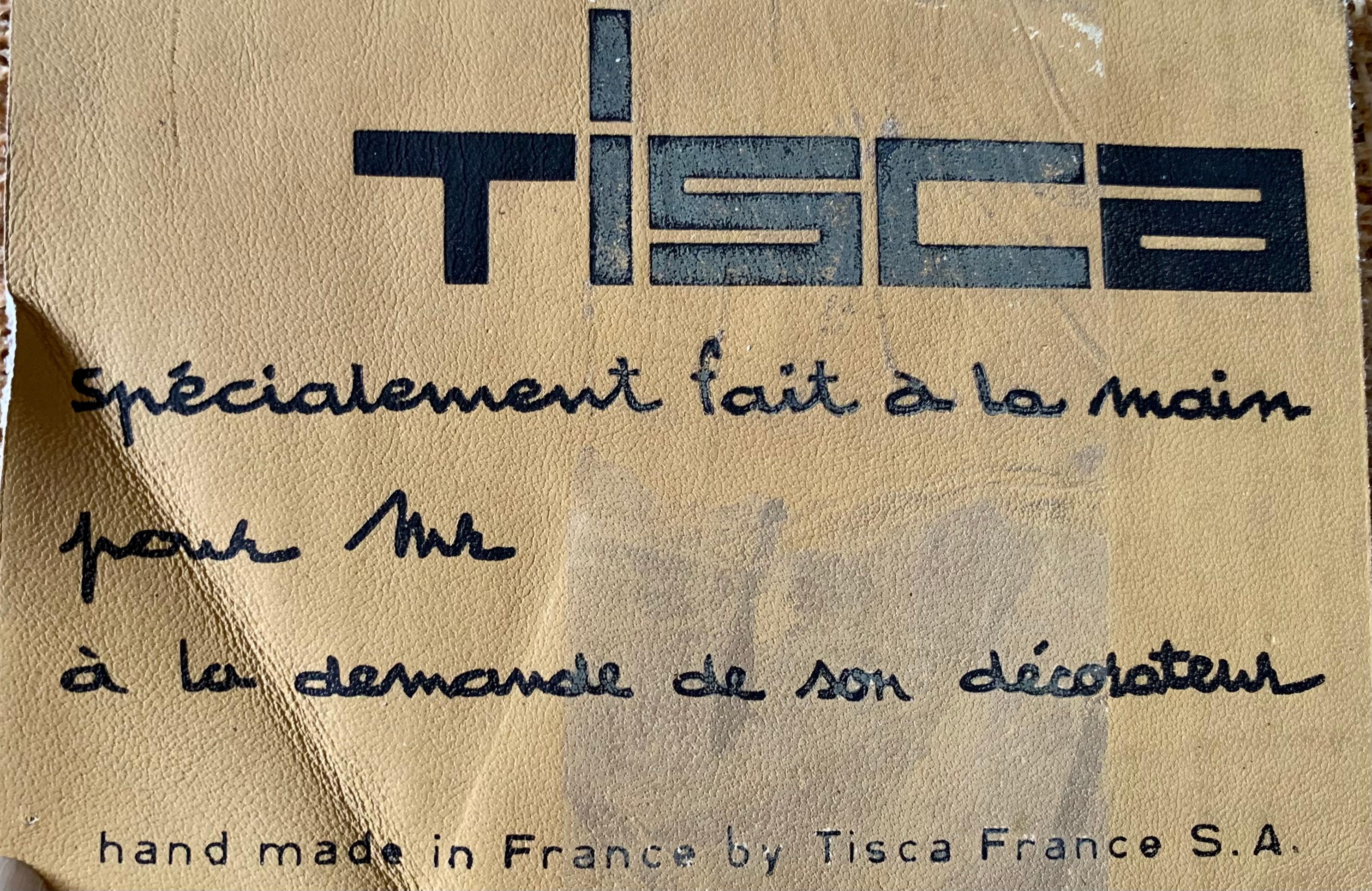 French Mid-Century Modern Tisca Hand Made in France Ettore Sotsass Fine Wool Carpet For Sale