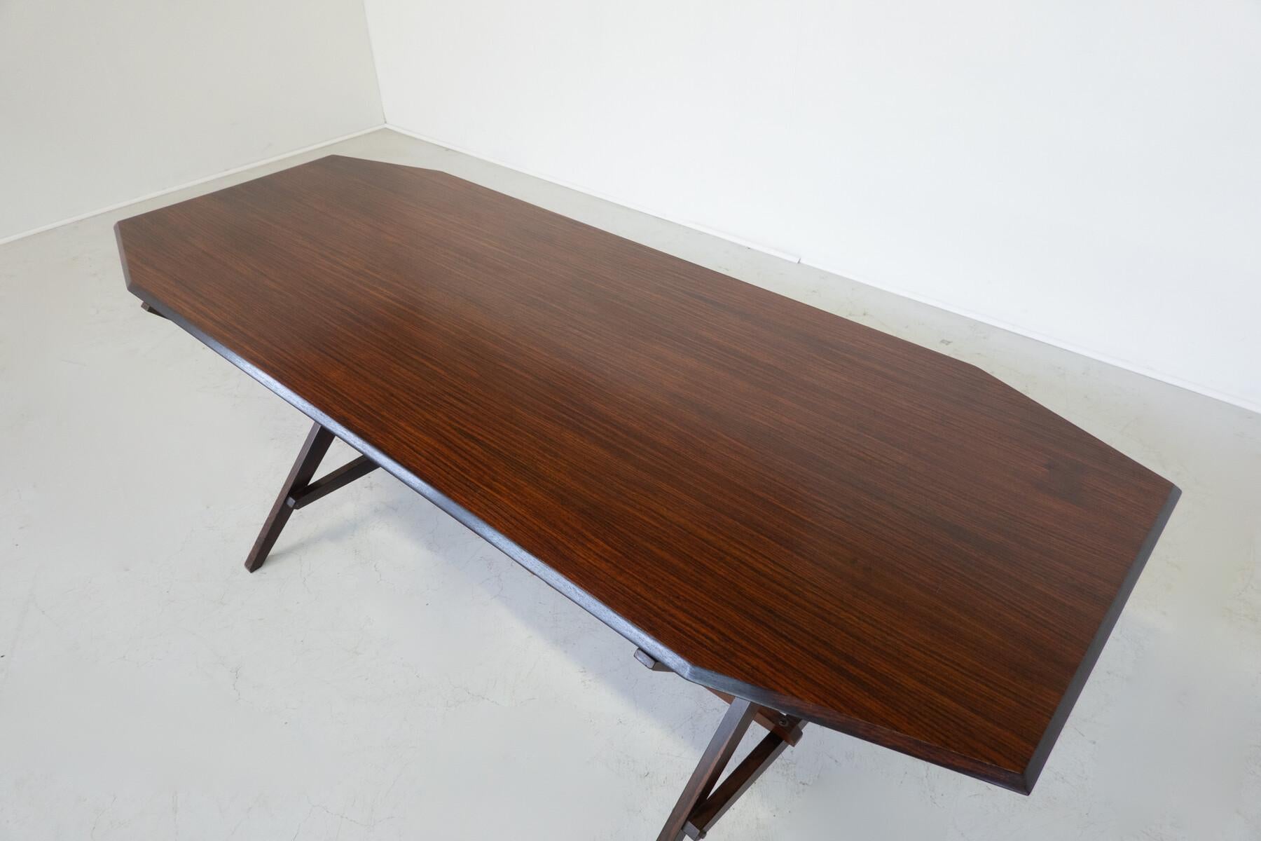 Italian Mid-Century Modern TL2 Cavalletto desk/dining table by Franco Albini for Poggi For Sale