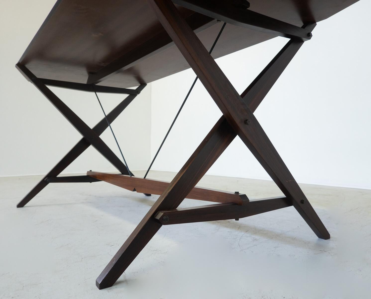 Mid-20th Century Mid-Century Modern TL2 Cavalletto desk/dining table by Franco Albini for Poggi For Sale