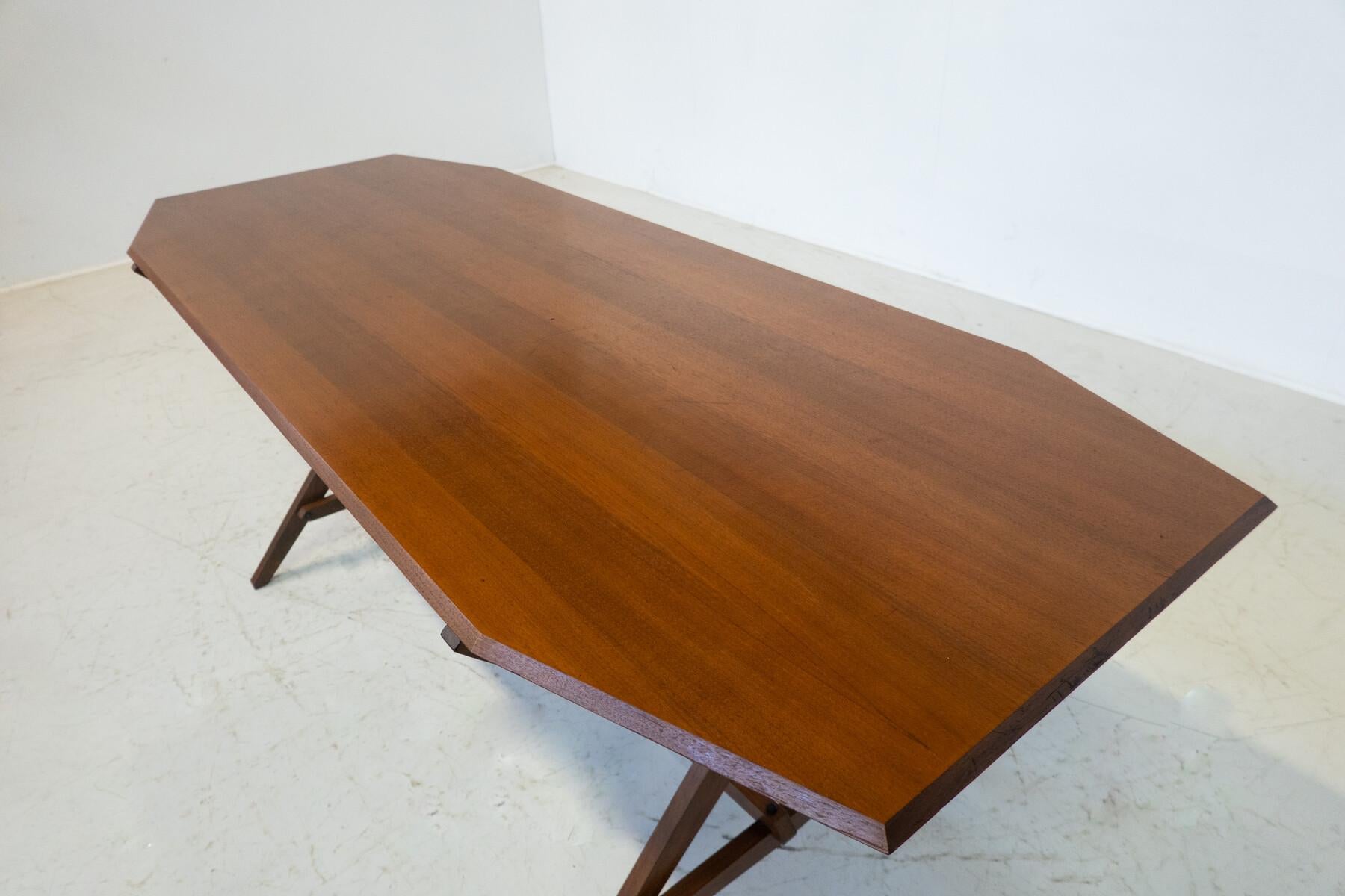 Wood Mid-Century Modern TL2 Cavalletto desk/dining table by Franco Albini for Poggi 