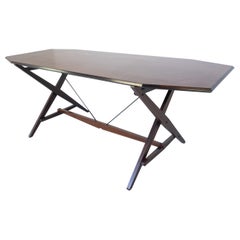 Scrivania/tavolo da pranzo TL2 Cavalletto di Franco Albini per Poggi, stile metà secolo moderno.