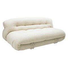 The Moderns The Moderns The Moderns The Moderns The Moderns The Moderns The Moderns The Moderns The Moderns The Moderns The Moderns The Moderns The Moderns The Moderns The Moderns The Moderns The Moderns The Moderns The Moderns The Moderns Tobia Scarpa White Bouclé Wool Soriana Italian Sofa, 1960s