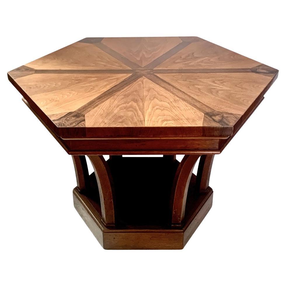 Achteckiger Tomlinson Furniture-Beistelltisch, Moderne der Mitte des Jahrhunderts