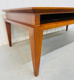 Mid-Century Modern Tomlinson Solid Cherry Wood Coffee Table