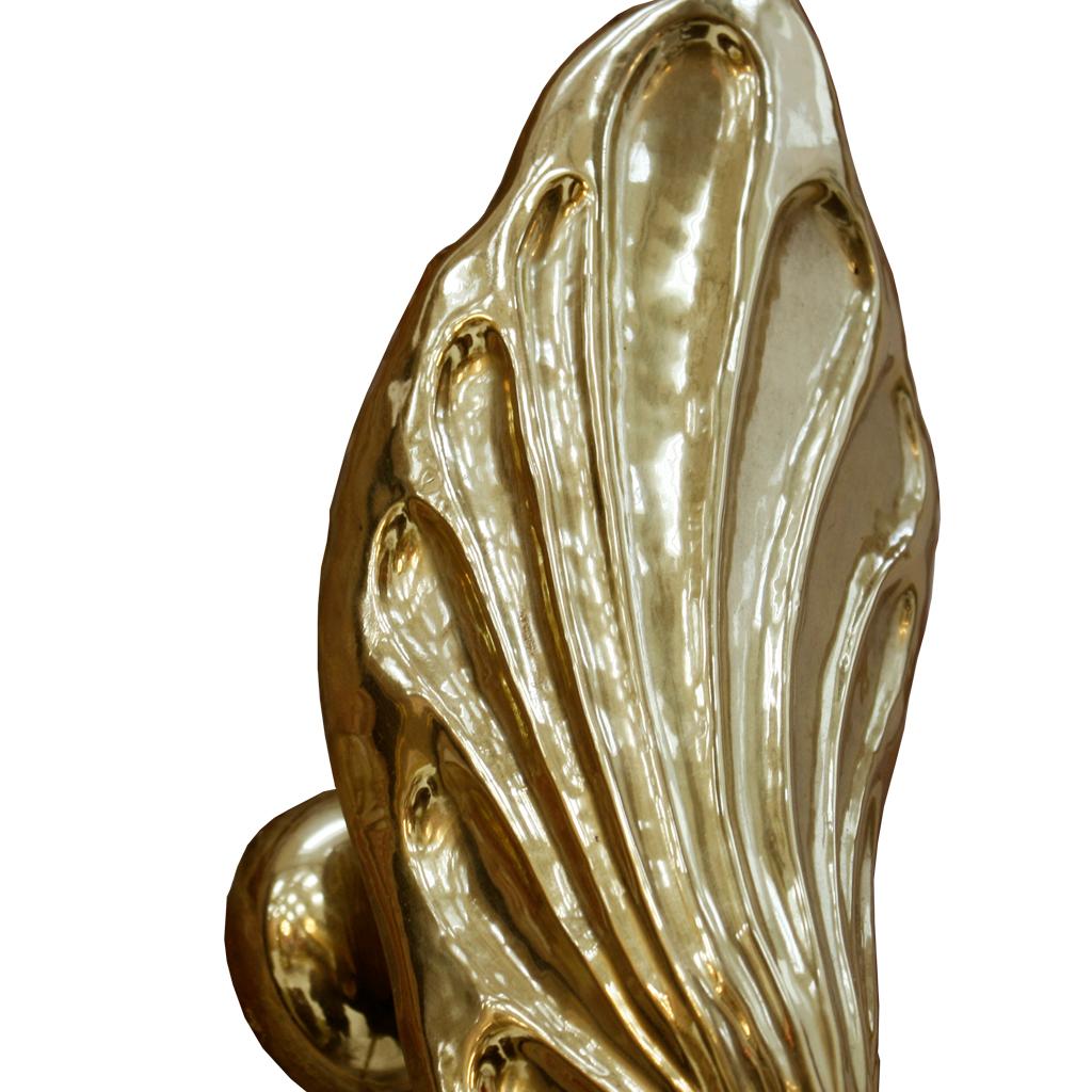 Mid-Century Modern Tommaso Barbi Brass Italian Pair of Sconces. 60s 2