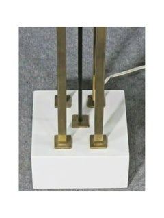 Mid-Century Modern Tommi Parzinger Bronze and Marble Table Lamp