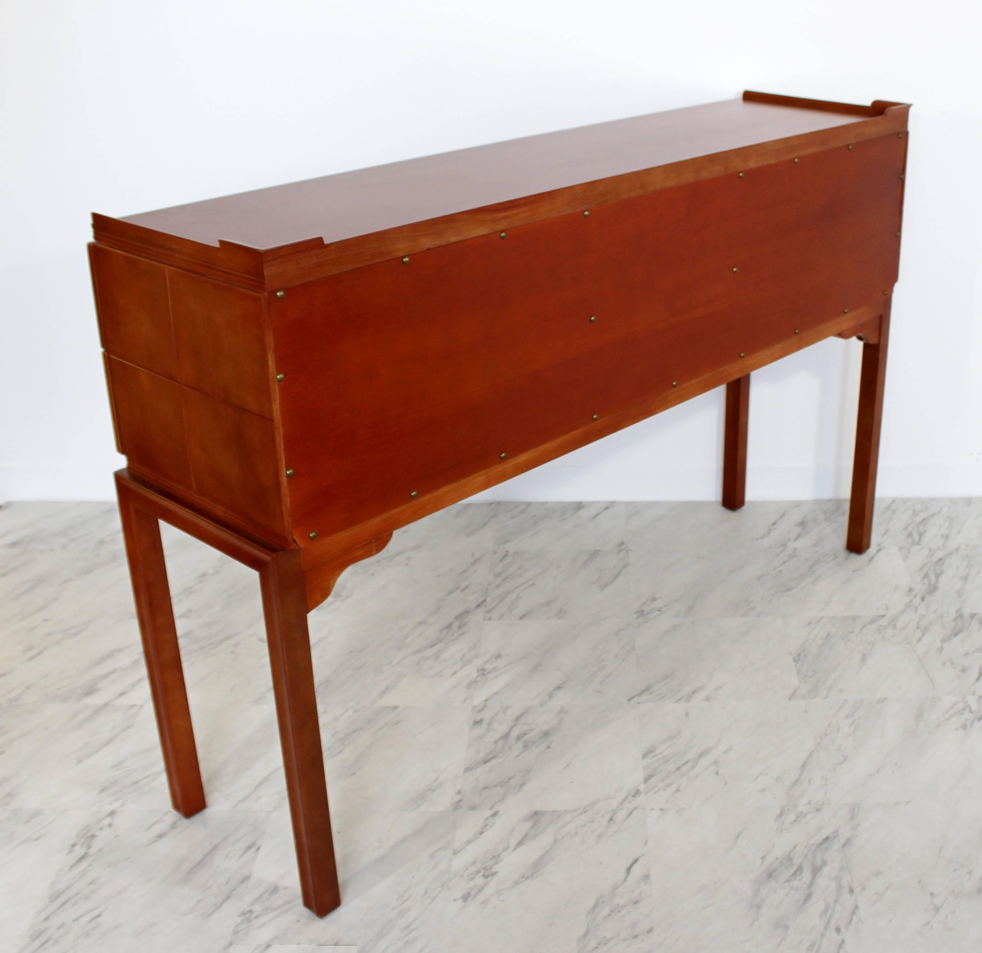 Mid-Century Modern Tommi Parzinger for Charak Console Foyer Table Four-Drawer In Good Condition In Keego Harbor, MI