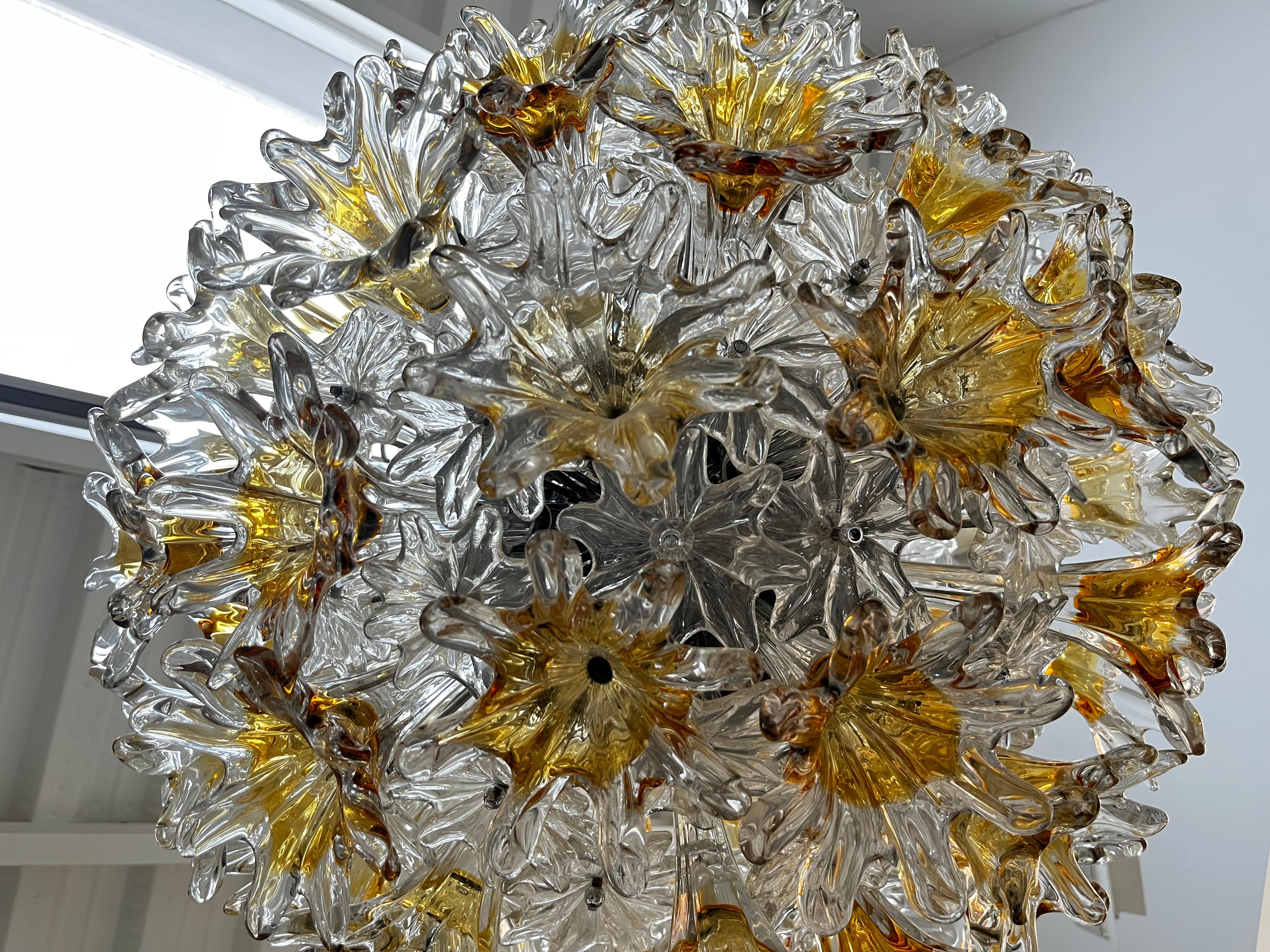 Lampada italiana di metà secolo Toni Zuccheri Edited by Venini in vetro di Murano in vendita 3