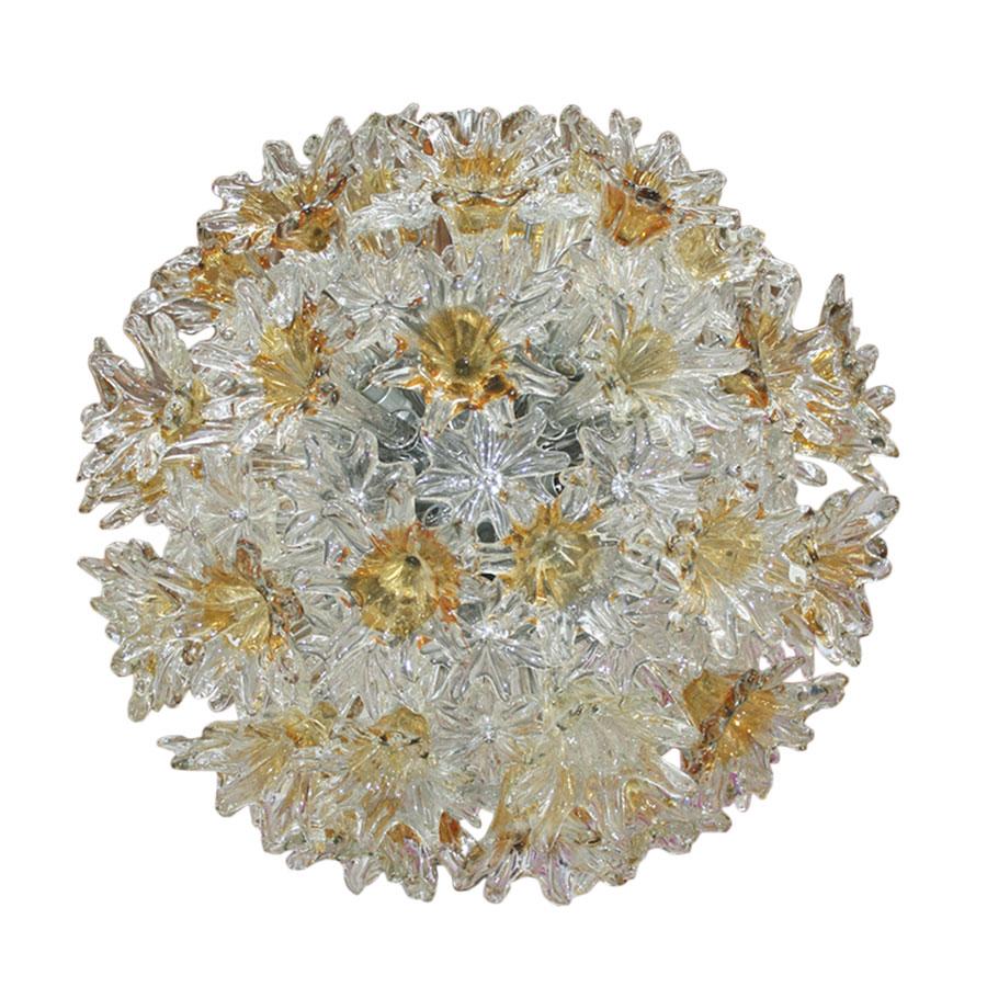 Mid-Century moderno Lampada italiana di metà secolo Toni Zuccheri Edited by Venini in vetro di Murano in vendita