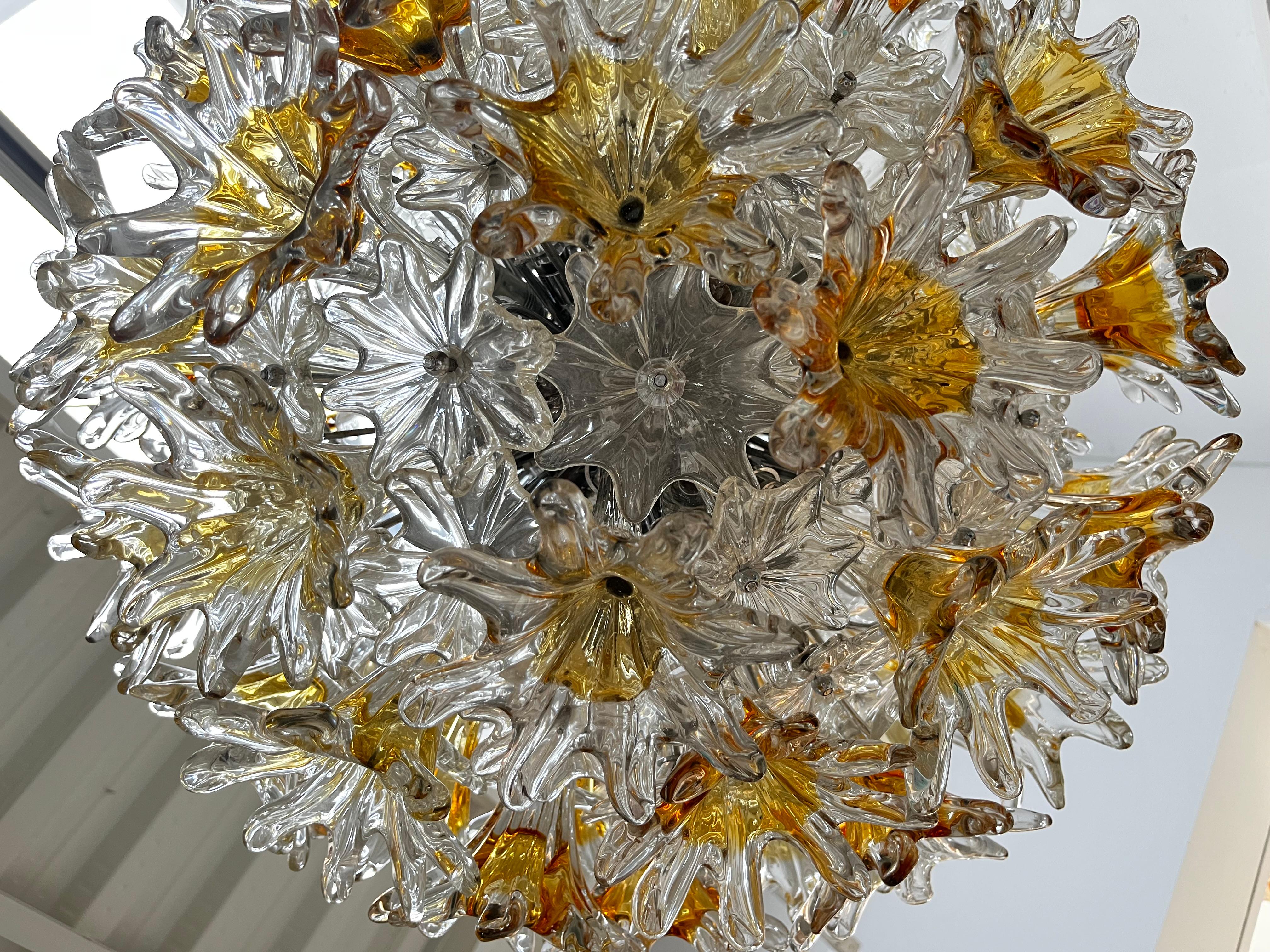 Lampada italiana di metà secolo Toni Zuccheri Edited by Venini in vetro di Murano in vendita 1