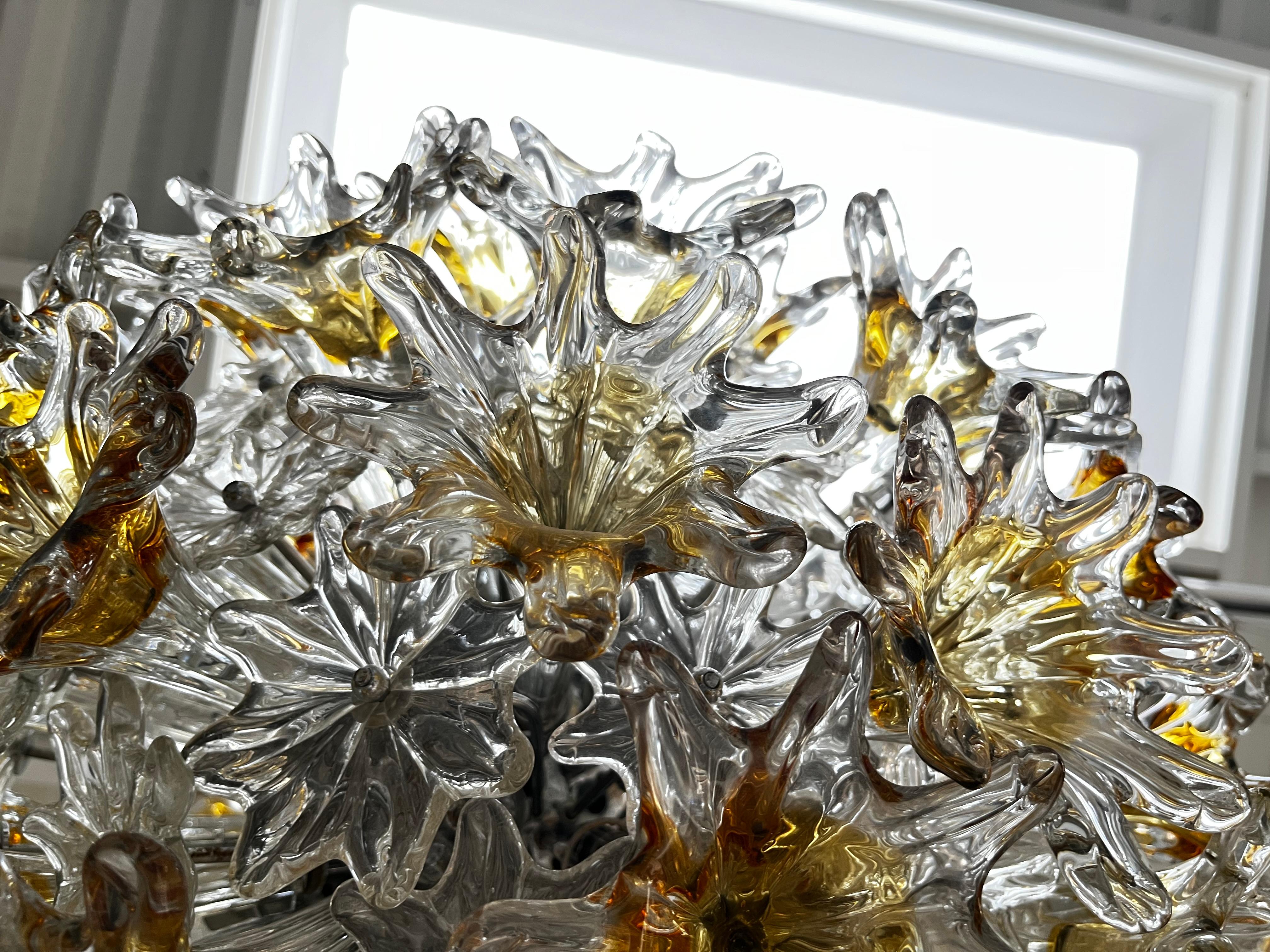 Lampada italiana di metà secolo Toni Zuccheri Edited by Venini in vetro di Murano in vendita 2