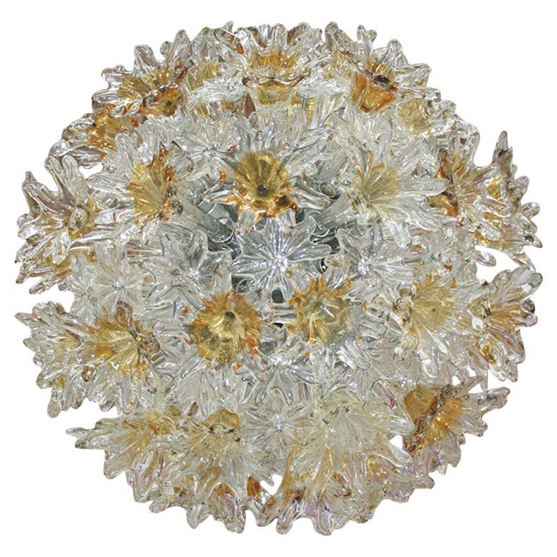 Lampada italiana di metà secolo Toni Zuccheri Edited by Venini in vetro di Murano in vendita