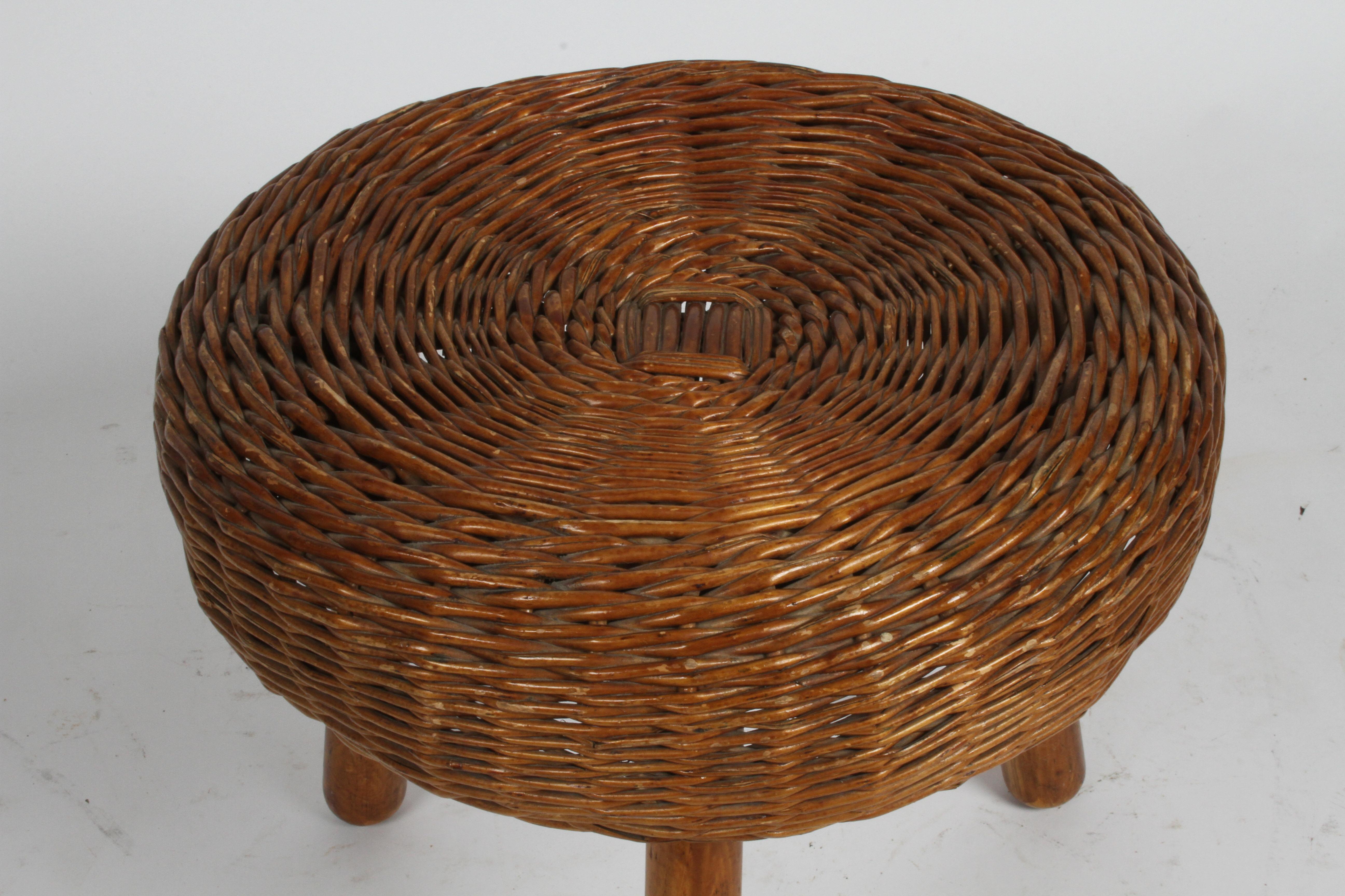tony paul wicker stool