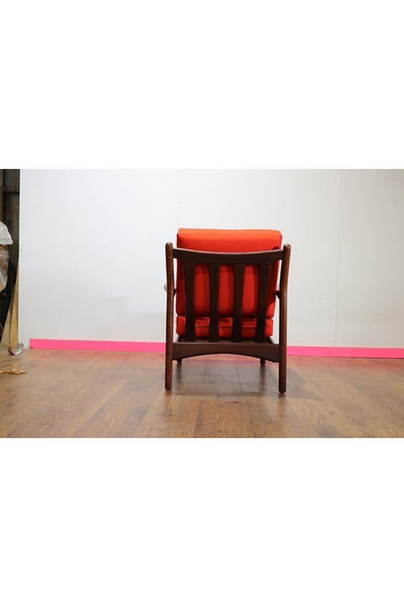 Wood Mid Century Modern Toothill Lounge Chair Danish Vintage Style For Sale