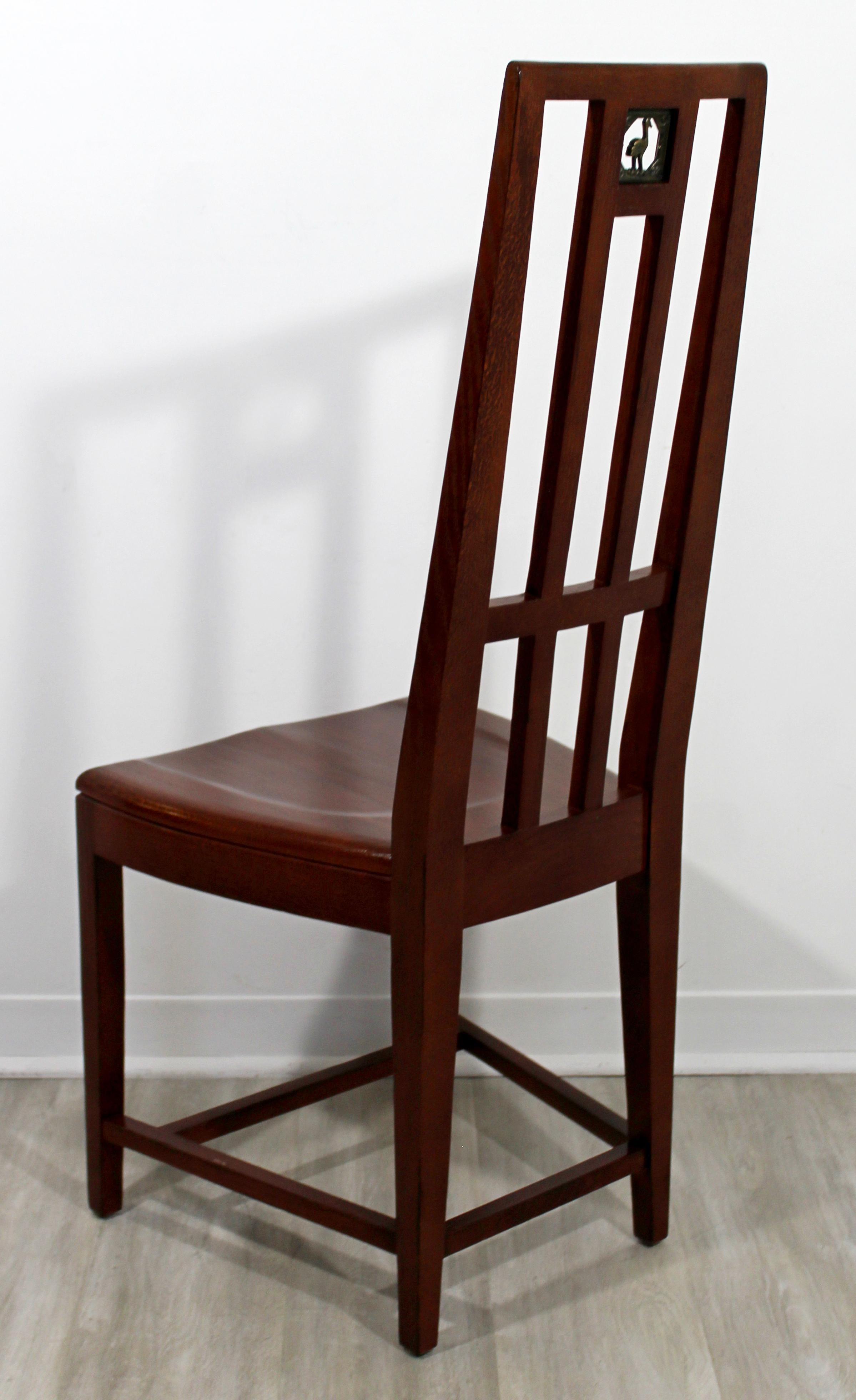 20th Century Mid-Century Modern Traditional Set of 8 Side Cranbrook Dining Chairs Saarinen