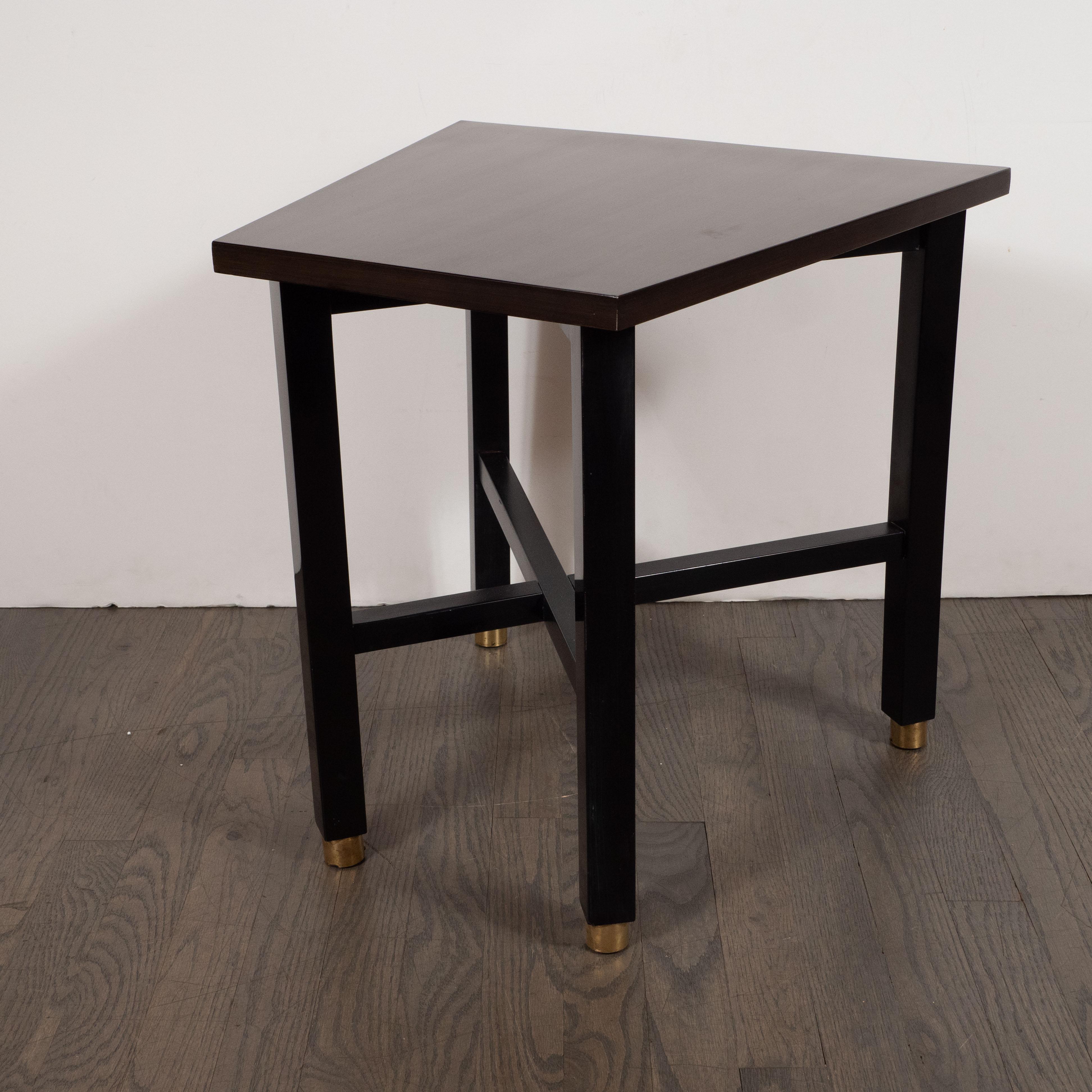 trapezoid end table