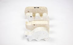 Mid-Century Modern Travertine Animals Sculptures in Brutalist Style, Italy 1970s