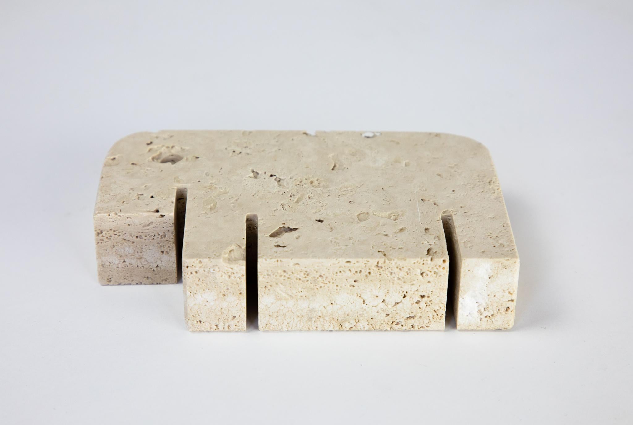 Mid-Century Modern Travertine Animals Sculptures in Brutalist Style, Italy 1970s For Sale 2
