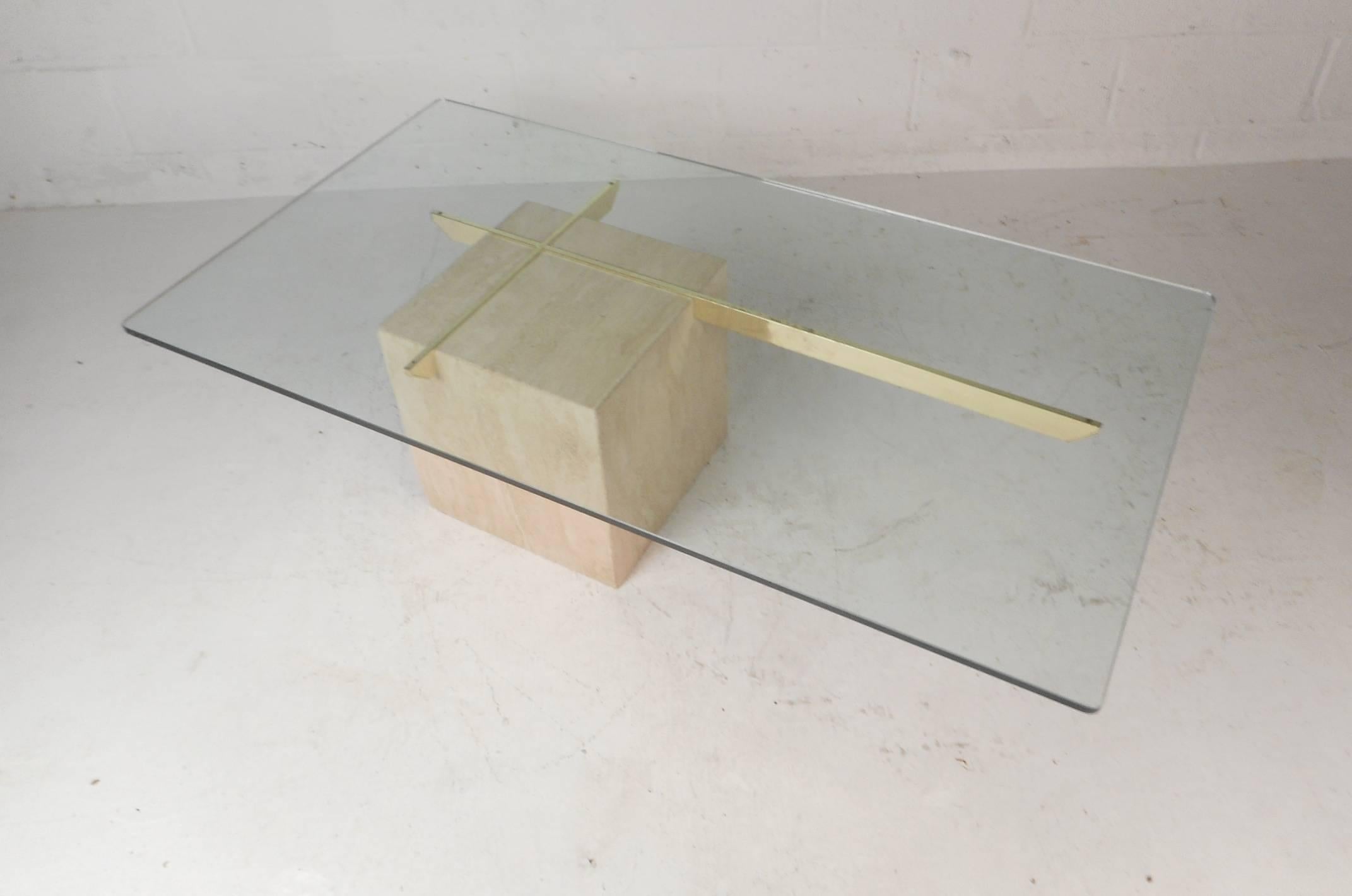 artedi travertine coffee table