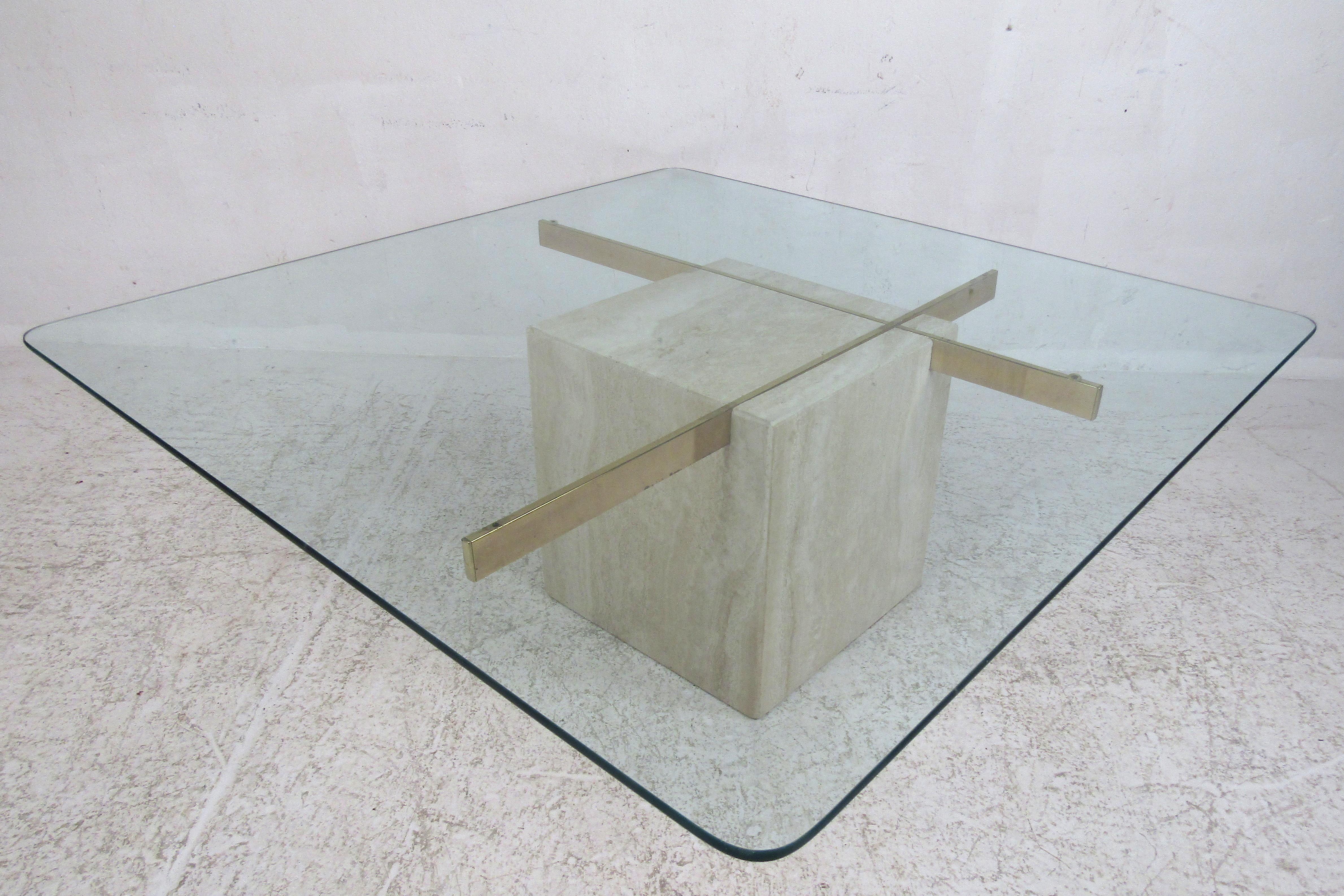 artedi travertine coffee table