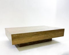 Mid-Century Modern Travertine Coffee Table, Italy, 1970s