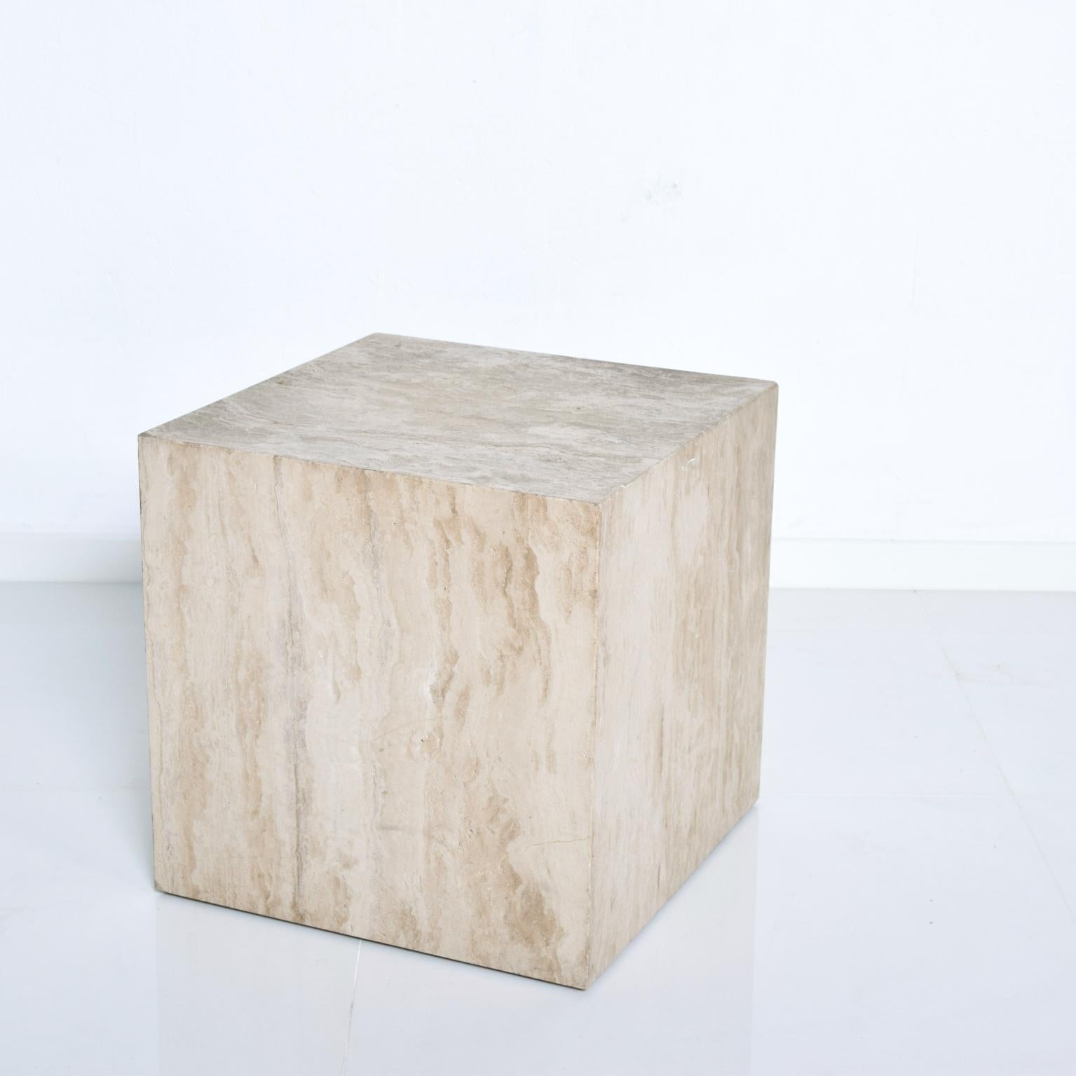 travertine end table