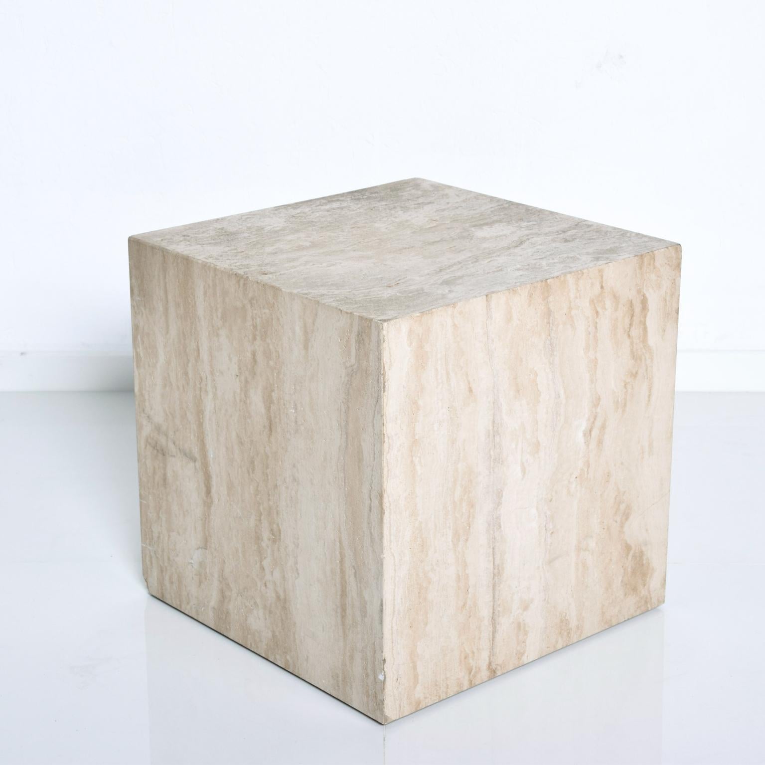 travertine end table