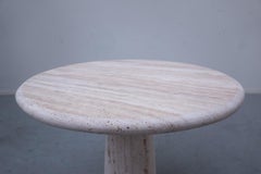 Mid-Century Modern Travertine Finale Side Table by Peter Draenert, 1970s
