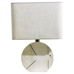 Mid-Century Modern Travertine Fish Table Lamp by Fratelli Mannelli, Italy, 1970s