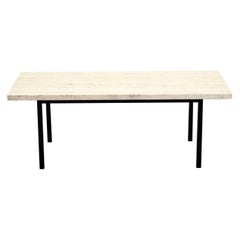 natural stone cufflinks Mid-Century Modern Travertine Natural Stone Coffee Table