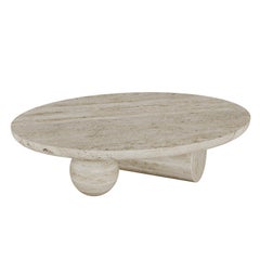 Tavolino da caffè Ravel in travertino di Atelier A