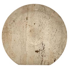 Mid-century modern travertine solifleur vase, Cerri Nestore, Italy, 1970s