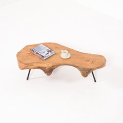 Mid-Century Modern Tree Trunk Coffee Table Attributed to C. Auböck