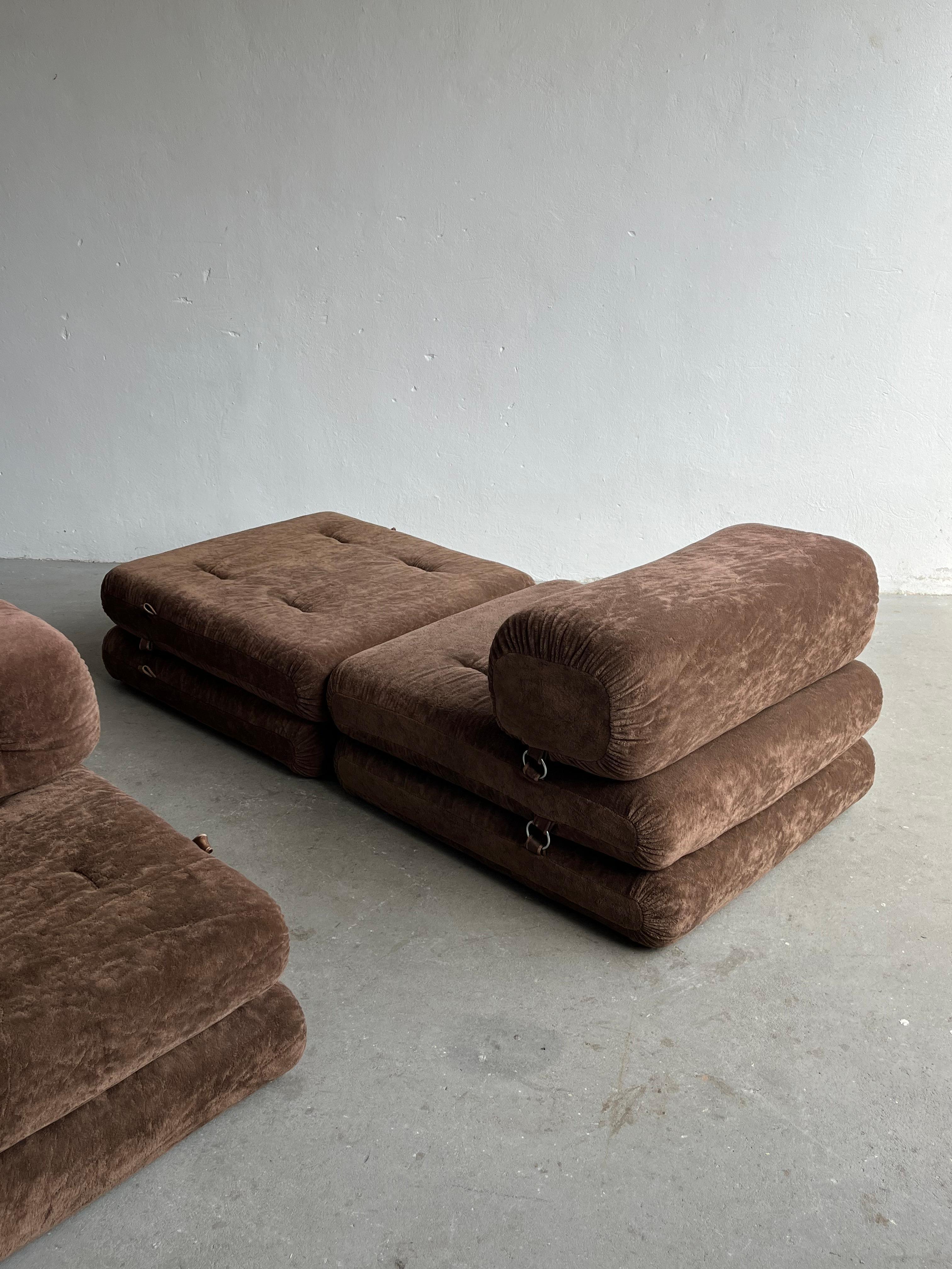 Austrian Midcentury-Modern 'Triade' Modular Daybed Sofa by Wittmann, 1970s, Austria