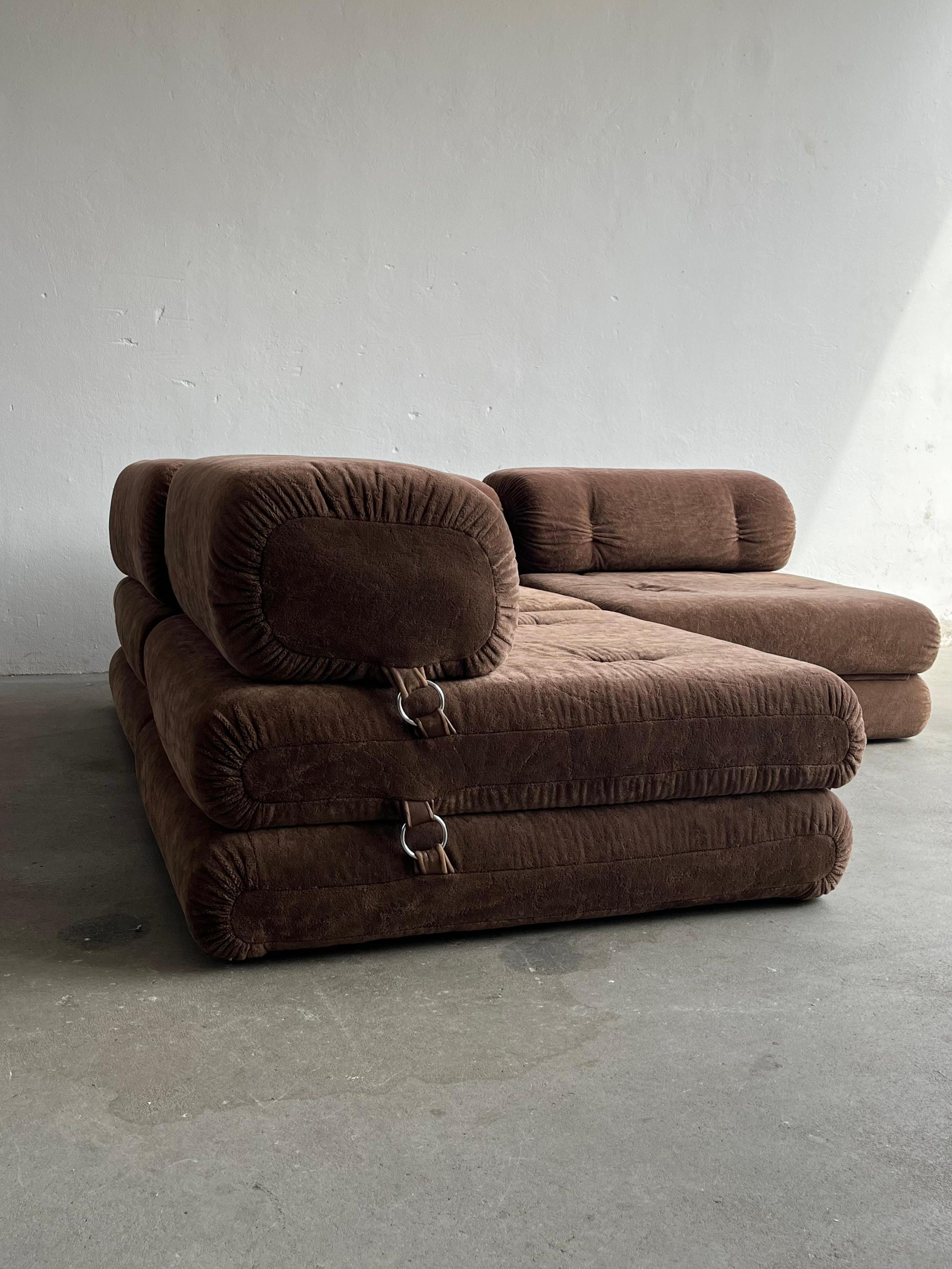 Midcentury-Modern 'Triade' Modular Daybed Sofa by Wittmann, 1970s, Austria In Good Condition In Zagreb, HR