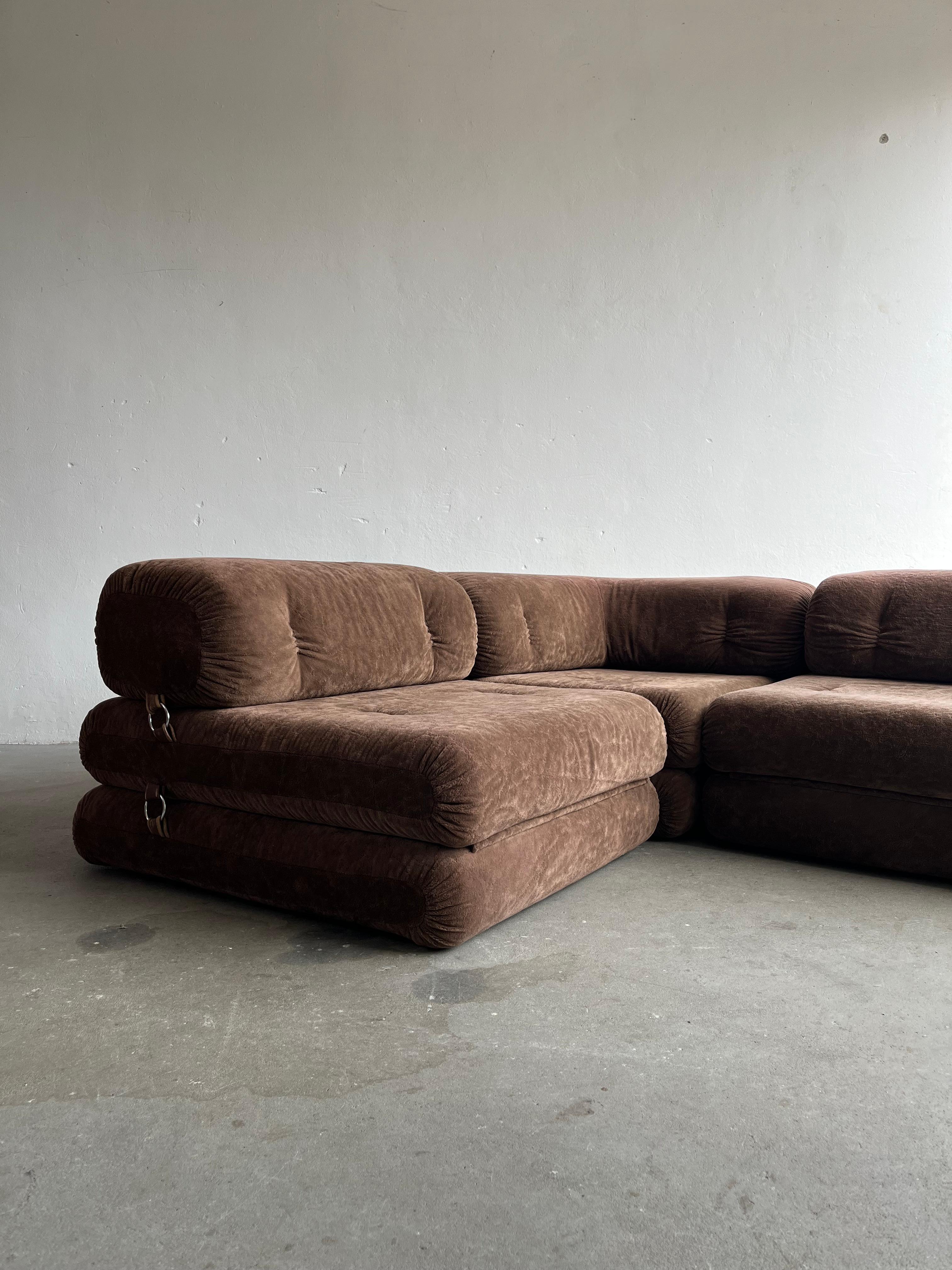 Fabric Midcentury-Modern 'Triade' Modular Daybed Sofa by Wittmann, 1970s, Austria
