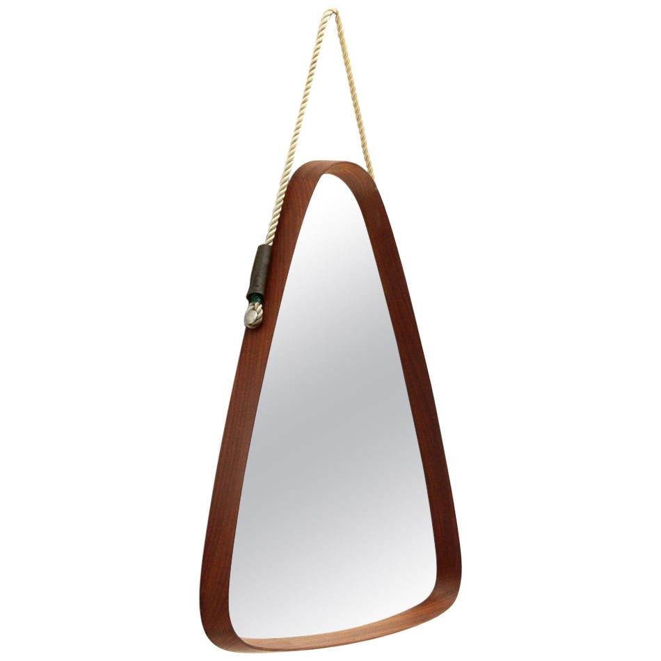 Mid-Century Modern Triangolar Frame Mirror, 1960s For Sale