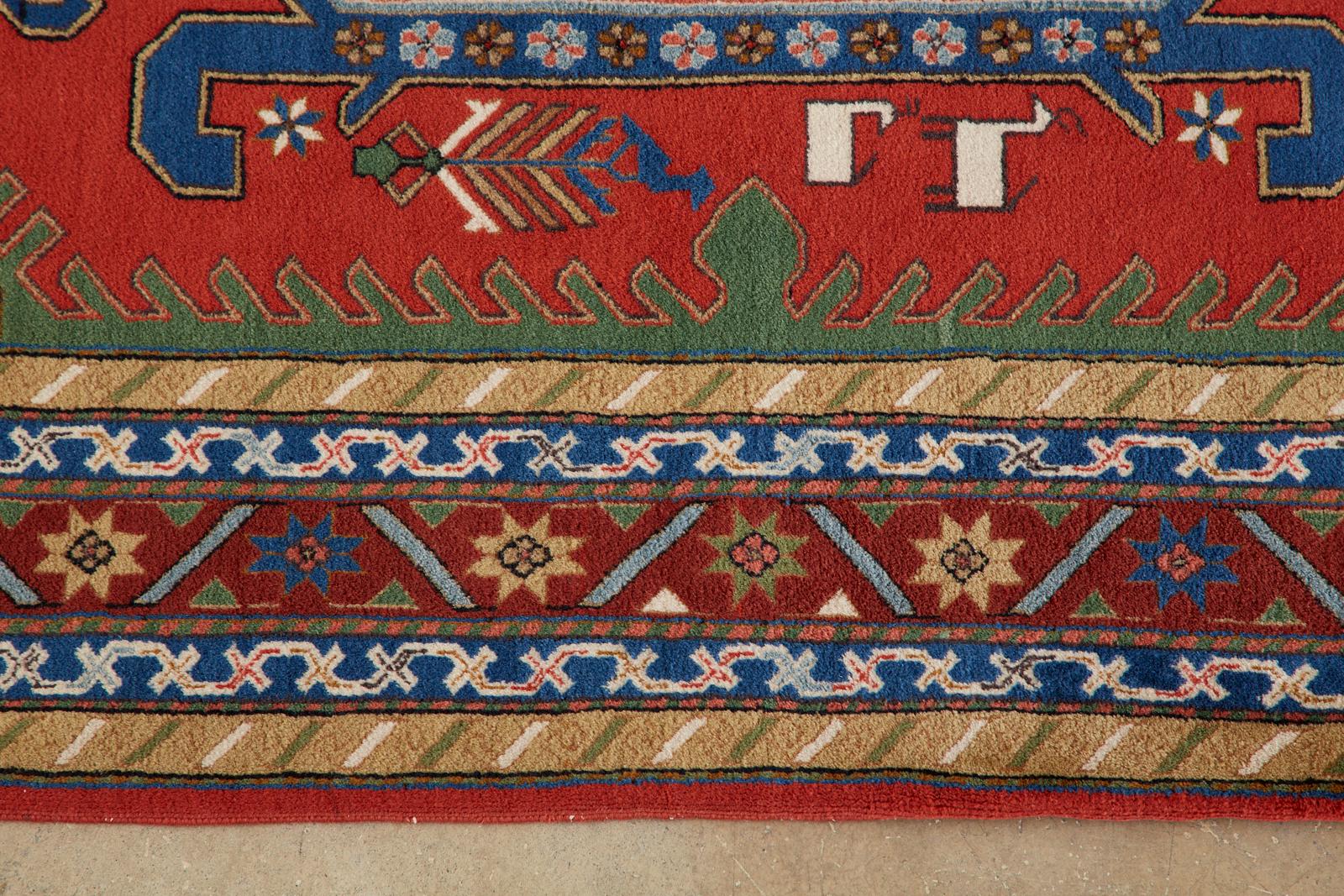 Tapis persan Shiraz de style tribal moderne de la fin du XXe siècle en vente 1