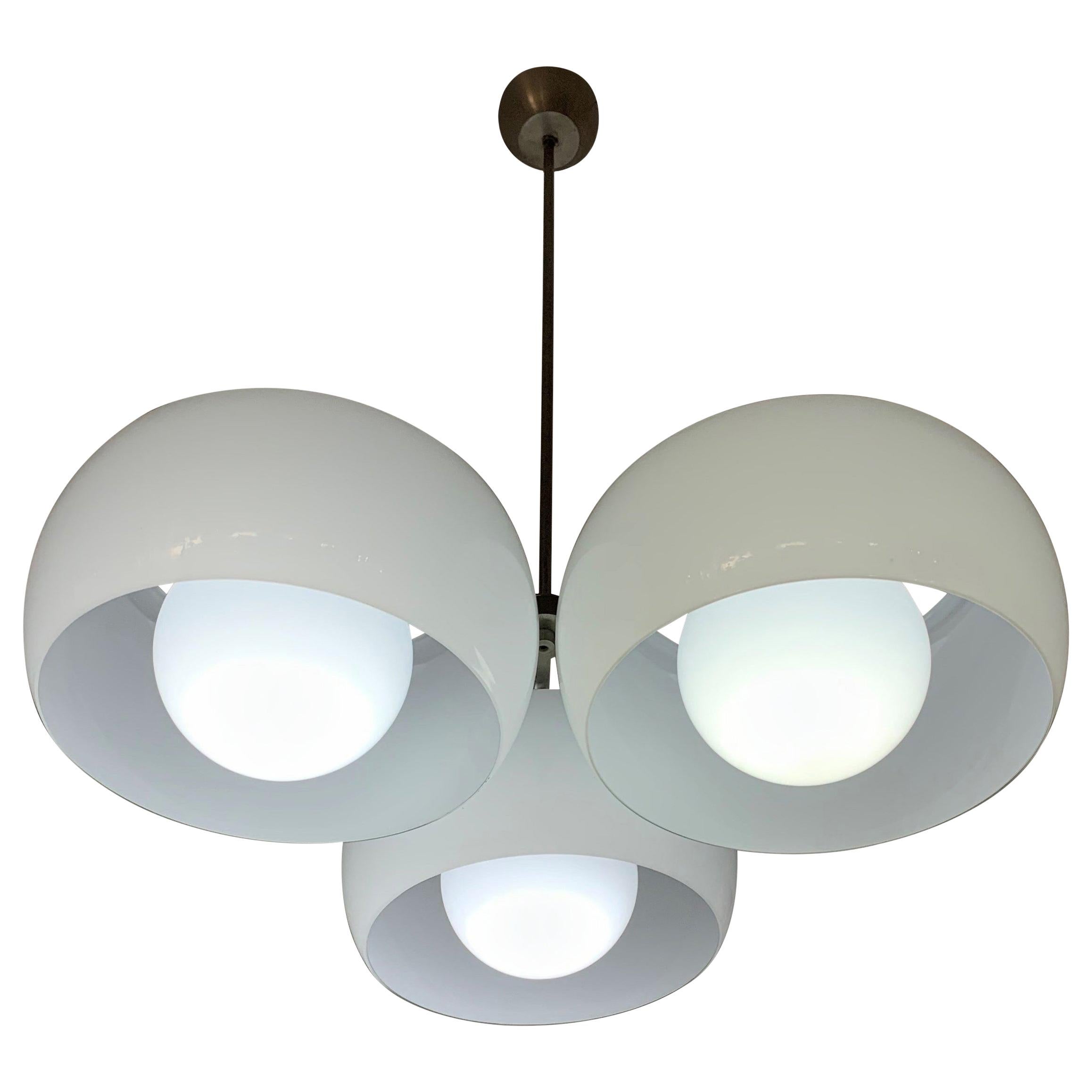 Mid-Century Modern "TriClinio" Chandelier by Vico Magistretti for Artemide