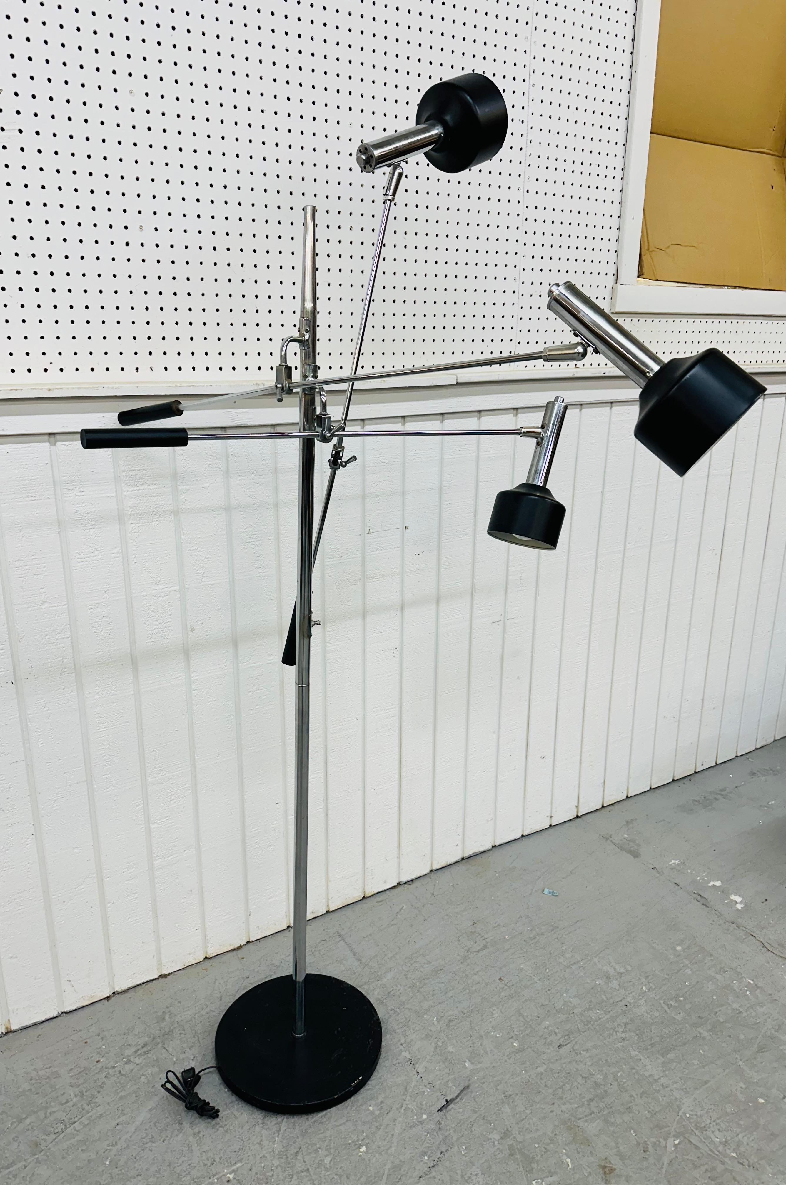 American Mid-Century Modern Triennale Chrome Floor Lamp